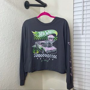 Hot Wheels Long Sleeve Crop Tee